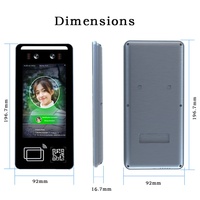 Sistema de Control de Acceso Biométrico con Reconocimiento Facial de 5 Pulgadas, Android 11, Conteo de Personas, Audio Unidireccional, Personalizable OEM/ODM, Código QR