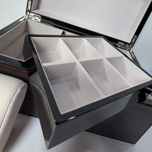 Handcrafted MDF Luxury <b>Watch</b> <b>Box</b> Stylish Square Shape Durable Storage Display PU/PC Suede Leather - Product Image 3