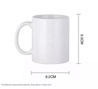 Taza de sublimación de porcelana blanca de cerámica, vaso de cristal de nuevo diseño para café, agua, cerveza, té, vino, bebida caliente térmica, regalo