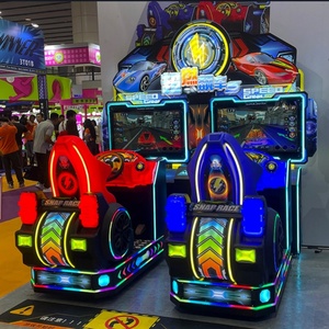 เครื่องเกมแข่งรถอาร์เคดคุณภาพสูงแบบสองคนเล่น รุ่นใหม่ ใช้เหรียญ จำลองการขับขี่ในเมือง ภาษาอังกฤษ กำลังลดราคา - Product Image 3