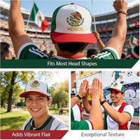 Gorra de Béisbol Bordada con el Logotipo de México 2026, Personalizada, de Alta Calidad, para Eventos Deportivos, Fútbol y Promociones
