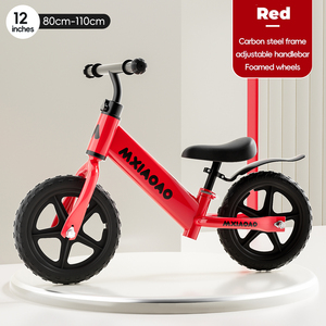 Vélo d'équilibre pour enfants 12 pouces, cadre et fourche en acier, sans pédales, sans freins, léger (3,5 kg), pour 2-5 ans, utilisation tout-terrain - Product Image 6