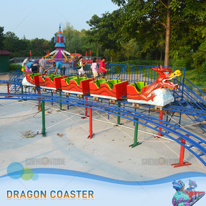 Funfair Family Indoor/Outdoor <b>Airport</b> Roller Coaster <b>Model</b> Train Track Sliding Dragon Coaster Rides Metal Steel Construction - Product Image 5