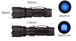 Impermeable AA o 14500 batería portátil T6 Led linterna táctica linterna de bolsillo con <span class=keywords><strong>Zoom</strong></span> - Product Image 4
