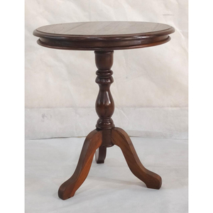 Mesa auxiliar de madera de teca de primera calidad con acabado en marrón teca, proveedor mayorista de muebles a granel de Jodhpur, Rajasthan - Product Image 1