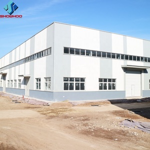 Bâtiment d'entrepôt <span class=keywords><strong>préfabriqué</strong></span> en structure métallique, hangar léger en métal, toit et parois en panneaux sandwich, construction facile à assembler - Product Image 2