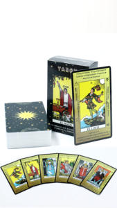 Tarocchi di plastica di stampa della carta dei tarocchi svegli della carta di formato mini su ordinazione all'ingrosso con la guida - Product Image 6