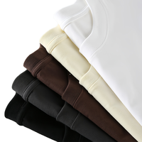 T-shirt unisexe décontracté en coton épais 260 grammes, col rond, impression opaque sans couture, coupe oversize pour homme