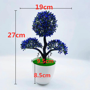 Arbre Bonsaï Artificiel en Pot, Plante Décorative d'Intérieur, 56 Fleurs en Plastique, Arbre à Monnaie, Couleur Verte - Product Image 2
