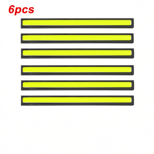 6pcs <b>12V</b> <b>LED</b> <b>Strip</b> DRL Green COB Daytime Running <b>Light</b> for Car Auto Lighting - Product Image 1
