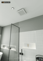 Ventilateur extracteur de salle de bain chinois à économie d'énergie avec design graphique, contrôle 3 vitesses, en plastique ABS