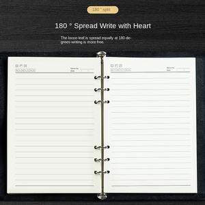 Agenda de Cuero Vacuno, Estilo Viajero, Hojas Sueltas Imprimibles, Personalizable con Logotipo - Product Image 4