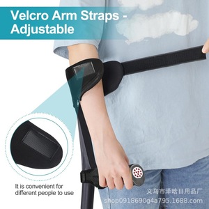 Zehan Cane <b>Pad</b> Adjustable Elbow Forearm Support Black Non Slip Handle <b>Pad</b> For <b>Walking</b> Aid Rehabilitation Equipment - Product Image 2