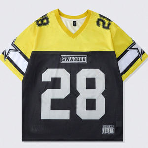 Camiseta de Manga Corta de Moda para Hombre, Personalizable con Estampado Digital 3D, Estilo Rugby, Holgada, Cultura Urbana, Hip-Hop - Product Image 1