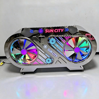 Table de DJ portable en acier inoxydable avec logo personnalisé OEM, éclairage LED, roues amovibles, pour événements, fêtes, bars, discothèques