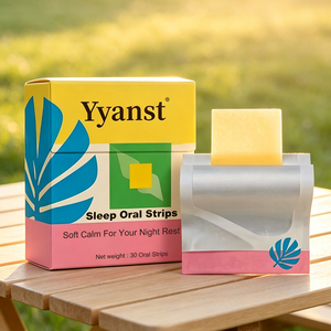 Yyanst Tiras Orales de Disolución Rápida, Película Oral Portátil para el Descanso Nocturno, Suplemento Dietético Diario para Adultos, 30 Tiras - Product Image 4