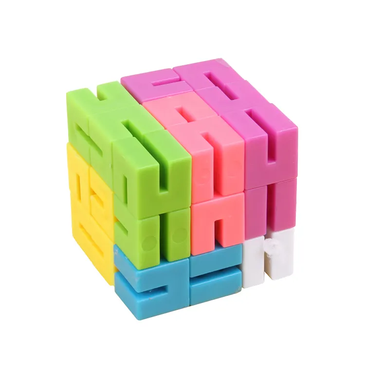 2024 nuevo diseño Mini pequeña cadena bloques de construcción niños juguetes educativos bloques de patrón de plástico
