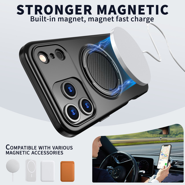 Bracket 360° Magnetic Phone Case for Google Pixel 10A 9 Pro 10 Pro XL Shockproof Stand Holder Cover Funda