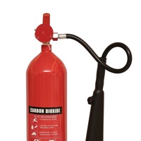 Extincteur à CO2 de 7 kg, pression de service de 5,7 MPa, -10°C ℃ ~+60 ℃   Extincteur portable au CO2 sans résidus pour équipements électriques