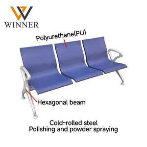 صالة المطار محطة غرفة الاستقبال منطقة شعاع سداسية الارتباط 2 3 4 5 مقاعد بو البولي يوريثين مقعد الانتظار - Product Image 4