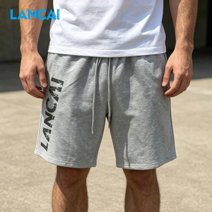 Men's Vintage Wash Breathable Drawstring Closure Shorts Custom Graphic Print Streetwear Baggy High Quality Cotton Jersey Casual - Product Image 4