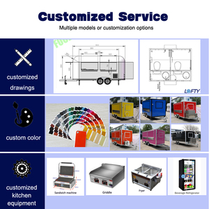 Camion de nourriture mobile prêt <span class=keywords><strong>à</strong></span> être expédié en 2026 avec cuisine complète, remorque - Product Image 6