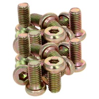 Harga Pabrik Kualitas Tinggi Baut Kepala Datar Baja Tahan Karat 304 M3 M4 M5 M6 M8 M10 Berbagai Ukuran Metrik Sekrup Kepala Hex Socket Chicago
