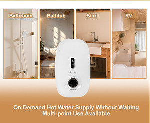 Termostato de calentador de agua eléctrico sin tanque instantáneo inteligente de 7KW y 220V, ahorro de energía, calentamiento rápido para el Hogar, baño, ducha, cocina - Product Image 3