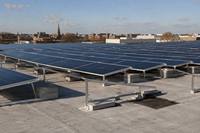 Système solaire photovoltaïque à structure de support en aluminium anodisé pour fondations en béton, résidentiel et commercial, marque Zhongxin