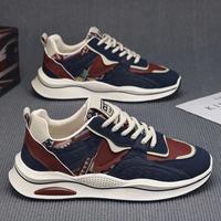 Chaussures de sport pour hommes, style rétro britannique, respirantes, décontractées, tendance, multicolores, baskets de course, directement de l'usine