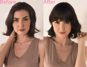 French Bang – <span class=keywords><strong>frange</strong></span> de cheveux naturels, lisses et lisses <span class=keywords><strong>avec</strong></span> branches pour femmes et filles - Product Image 6