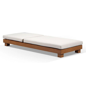 เก้าอี้อาบแดดอลูมิเนียมคุณภาพสูงทันสมัย ทนรังสียูวี เหมาะสำหรับโรงแรม โรงพยาบาล เฟอร์นิเจอร์กลางแจ้งสุดหรู พร้อมเชือกถัก - Product Image 3