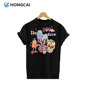 Hongcai Halloween citrouille chauve-souris crâne toile d'araignée autocollants de transfert de chaleur personnalisé haute qualité dtf transferts vinyle de transfert de chaleur - Product Image 4