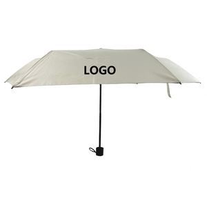 Paraguas de Viaje Moderno de Fibra de Vidrio con 6 Varillas y Apertura Manual, Protección Solar y contra la Lluvia - Product Image 1