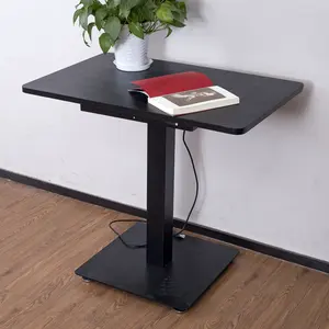 Bingkai meja berdiri elektrik, bingkai meja kaki tunggal dengan 1 kolom angkat untuk meja pengangkat seluler kolom kaki tunggal Musim Semi