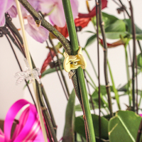 Bâton en bambou d'arrangement de fleur artificielle de couleur verte naturelle pour l'usine