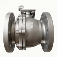 Vanne à bille flottante à bride de régulation de débit pétrochimique de haute qualité PN16 SS304 SS316 DN50-500 Q41F CE