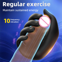 App-Fernbedienung Männliches Sexspielzeug Eichel-Vibrator Vibrierender Stimulator Eichel-Trainer Männlicher Masturbator Erwachsenen-Sexspielzeug für Männer