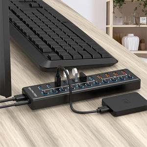 Hub USB 3.2 Gen2 à 11 ports avec ports de charge rapide et alimentation 48W pour MacBook, ordinateur portable, PC de bureau et extension - Product Image 6