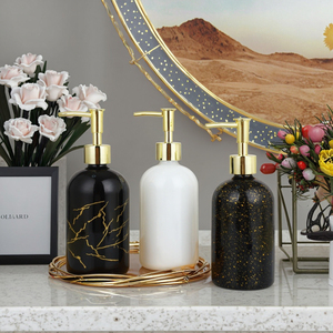 Nordic INS Style Press-Type <strong>Household</strong> Empty Glass Bottle <strong>Hand</strong> Sanitizer Dispenser Pump <strong>Sprayer</strong> for Skin Care Serum Shower Gel - Product Image 5