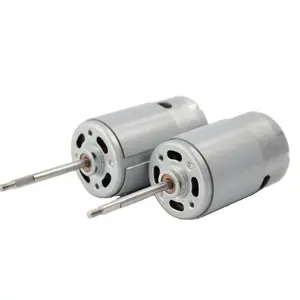 RS 555 dc motor 12 v Double outlet shaft with encoder