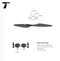 Hélice de drone UAV T-MOTOR P13*4.4 en fibre de carbone légère, 13 pouces, pour un temps de vol plus long et un équilibrage à 100 %