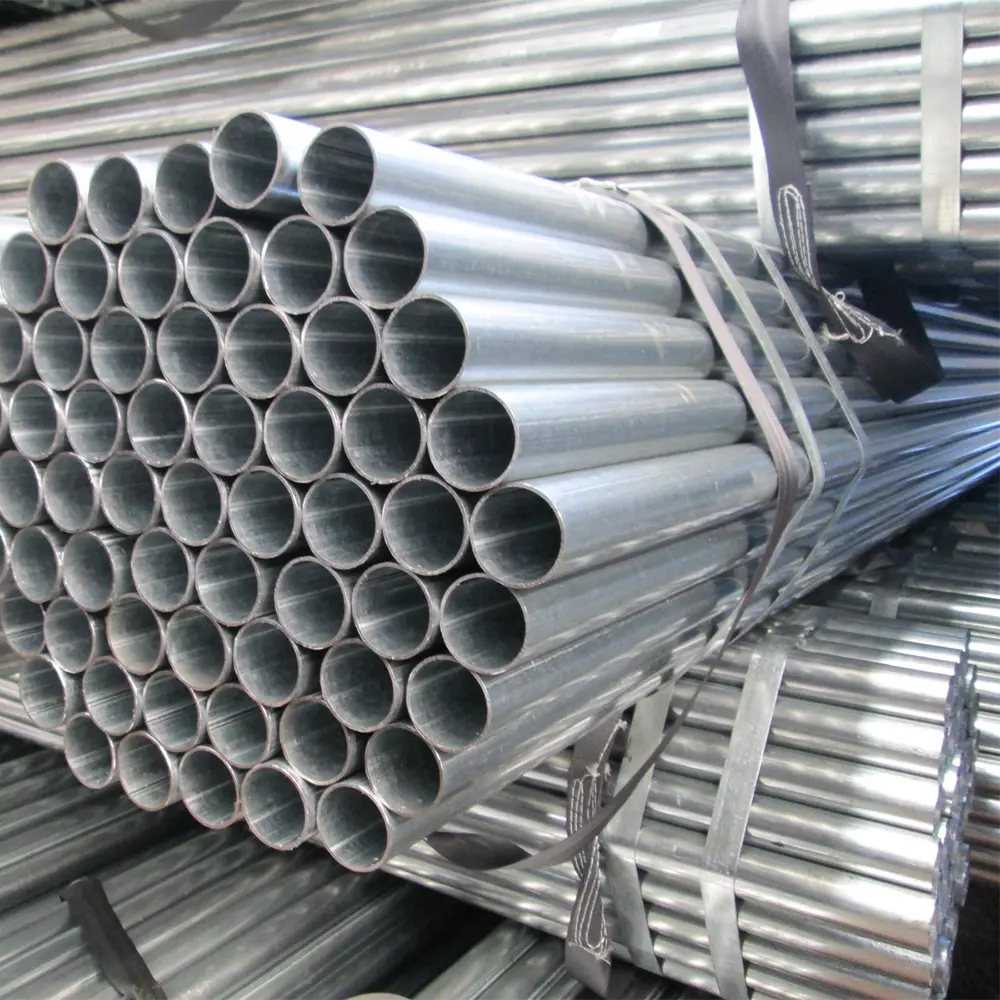 Shandong XingHuaSheng black and hot dip GI steel tube schedule 40 galvanized steel pipe round steel pipes