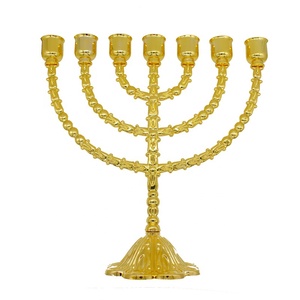 Menorah de 30 cm Décoration d'intérieur Alliage Hanoucca Décoration juive - Product Image 1