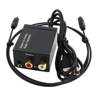 Adaptateur numérique SPDIF coaxial Toslink vers analogique stéréo L/R et 3,5 mm, convertisseur audio optique vers RCA avec câble à fibre optique pour PS3