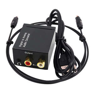 Adaptador Digital SPDIF Coaxial Toslink a Analógico Estéreo L/R y 3.5mm, Conversor de Audio Óptico a RCA con Cable de Fibra para <span class=keywords><strong>PS3</strong></span> - Product Image 4