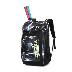 Sac à dos professionnel personnalisé pour raquettes de badminton en maille, lot de 3, sac de sport décontracté à double épaule, articles authentiques en PU - Product Image 4