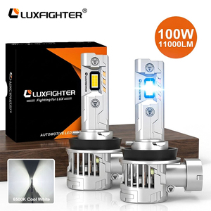 Luxfighter 신기술 Q66 9600lm H7 H11 9005 9006 헤드램프 <span class=keywords><strong>C6</strong></span> F30 프로젝터 플러그 LED 헤드라이트 전구 자동차 오토바이 트럭용 - Product Image 1