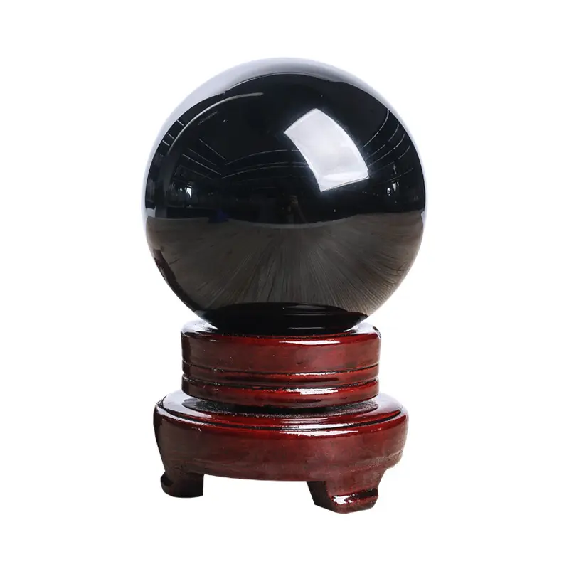 Neues Design Bestseller Black Obsidian Sphere Große Kristall kugeln für dekorative