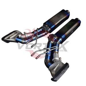 Sistema de Escape Catback Vortex Premium de Aleación de Titanio para Mercedes Benz AMG G63 W463 W464 4.0T con Puntas de Fibra de Carbono y Control de Válvulas - Product Image 6